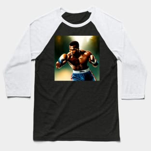 Muhammad Ali Boxing Pose Baseball T-Shirt